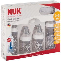 Nuk 4 Bottle Starter Pack Asst