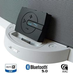 Coolstream Boom Bluetooth Adapter For Bose Sounddock With 30 Pin Connector And Wired Headphones Includes 3D Sound Enhancement Black Black