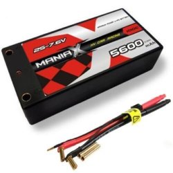 Mania X 5600MAH 7.6V 100C Shorty Hard Case Lipo