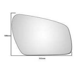 Ford Fiesta MK6 2005 - 2008 Right Side Original Convex Rear-view Mirror Glass Only