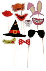 Photo Props- Photo Booth Props On Sticks- 10 Per Pack