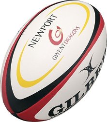 Gilbert Rugby Sports Ball Replica Gwent Dragons Size 5