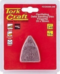 Tork Craft Oscilating Sandpaper A o 35x50mm 10pc Fingertip 240grit