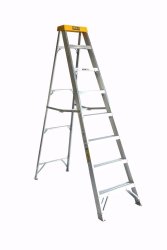 8 Step Heavy Duty Yellow Top Ladder