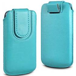 N4U Online Blue Premium Pu Leather Pull Flip Tab Case Cover Pouch Nokia 105 Magnetic Strap