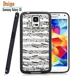 Galaxy S5 Case Samsung S5 Black Case Dsigo Tpu Black Full Cover Protective Case For New Samsung Galaxy S5 - Sheet Music