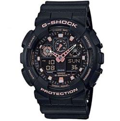 Casio G-Shock Black Rose Gold Analog Digital Watch GA100GBX-1A4