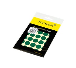 Tower C19 Colour Code Labels Sheets - Green