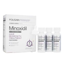 Foligain 2% Minoxidil Hair Loss Treatment - Woman 12 Month Supply