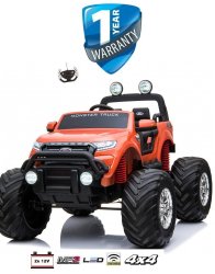 Kids Electric Ride On Car Monster Truck 24V 4X4 - Orange