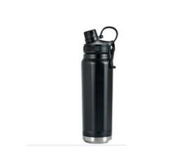 800ML Double Walled Insulated Stainless Steel Flask Water Bottle - Black
