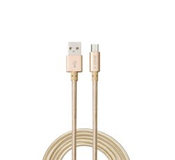 X-One Ultra Durable Lightning MFI 3m Charging Cable in Gold