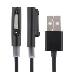 METAL Xianghan Magnetic Led Usb Charging Cable For Sony Xperia Z1 Z2 Z3 Compact Color Black And Black