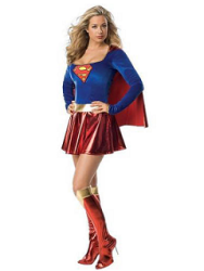 Supergirl Costume One-size One-size 32 34