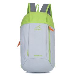15L Travel Sport School Backpack Bag - White & Green