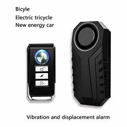 Nineleaf 1 Set Wireless Motorcycle Bicycle Bike Anti-theft Burglar Vibration Security Alarm Waterproof Super Loud 113DB Remote Control Bell