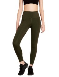 Boody Motivate High-waist Full Tights - Olive - S