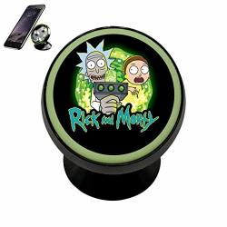Hanjeongh Rick Forever Morty Magnetic Phone Car Mount Holder Vehicle Phone Cradle Stand Car Dashboard Mount Strong Magnets Universal Cell Phone Kit Gift