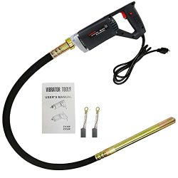 Power Concrete Vibrator Hand Held 13000 Vpm 110V 800W Electric Concrete Vibration Tool Remove Air Bubbles With Shaft Rod 4.92FT