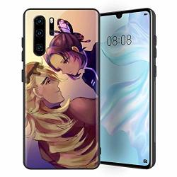 Maofang Huawei P30 Pro Tempered Glass Case Toughened Case Back Cover With Soft Silicone Bumper Shockproof Protection Demon Slayer Kimetsu No Yaiba 152 Phone