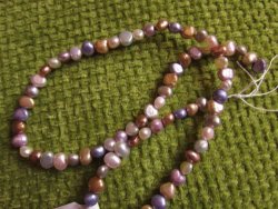 Nice Multi Color Freshwater Pearls. 5.5 Mm . 40 Cm Long String