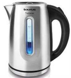 Taurus Selene Stainless Steel Brushed 360 Degree Cordless Kettle 1.7 Litre Water Capacity 2200W Stainless Steel Body Base With 360º Rotation Concealed Heating Element