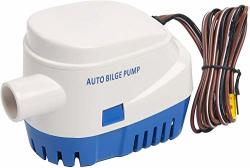 Felicetong Automatic Bilge Pump 12V 750 Gph Automatic Submersible Boat Bilge Water Pump With Built-in Float Switch For Boat Bilges Pools Use