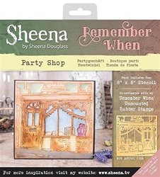 Sheena Douglass Remember When Stencils - Party Shop Transparent