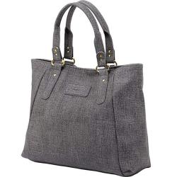 Zmsnow Women's Pu Leather Handbags Lightweight Tote Casual Work Bag 1-GREY