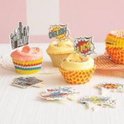 Ginger Ray Pop Art - Cupcake Sticks Pack Of 20