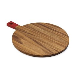 Ironwood Gourmet 28689 Round Paddle Board Acacia Wood Cherry