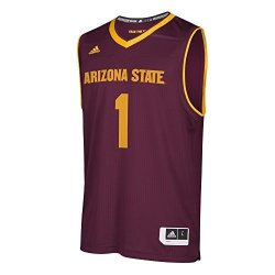 Adidas Ncaa Arizona State Sun Devils Mens Replica Basketball Jerseyreplica Basketball Jersey Maroon Medium