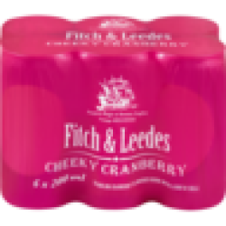Cheeky Cranberry Sparkling Flavoured Drink Cans 6 X 200ML