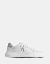 Calvin Klein Chunky Cupsole Laceup Sneakers - UK10 White