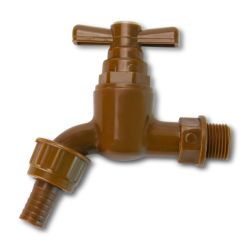 Tap - Wall Mounted Faucet - Heavy Duty - Bpa Free Plastic - Brown