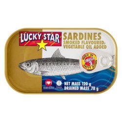 Can Sardines Smoked Vegetable Oil 120G