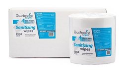 Touchpoint Wipes - Pack Of 2 1500 Sheet Rolls