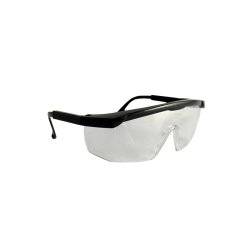 Safety Spectacles - Clear - Black - Frame - 2 Pack