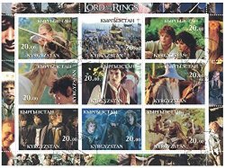 Stamps For Collectors - Cancelled To Order Perforfated Stamp Sheet Featuring The Lord Of The Rings Elijah Wood Orlando Bloom Ian Mckellen
