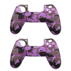 Unibright Silicone Covers Pack Of 2 Purple For PS4