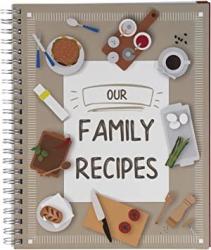 Our Family Recipes Journal, Blank Recipe Book (6.5 x 8.2 in