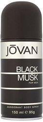 Coty Jovan Black Musk Deodorant Body Spray For Men 5 Ounce