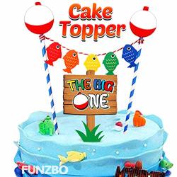The the Big One Cake Topper Fishing First Birthday Cake Topper. Gone Fishing  Cake Topper Ofishally One Cake Topper Fishing Birthday 