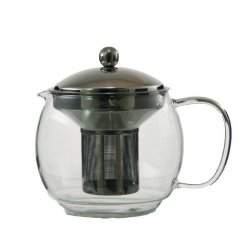 - Teapot Glass With Stainless Steel - 1.2 Litre