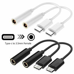 Dakuan USB C To 3.5MM Headphone Audio Jack Adapter Type C To 3.5MM Female Aux MIC Connector Cable Compatible With Moto Z Macbook Pro