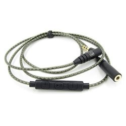Gotor Audio Extension Cord Audio Cable Headphone Cords Headphone Jack Cord Headphone Cable For Sennheiser IE800 Ie 800 Headphones With MIC