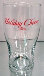 Boston Brewing Company - Holiday Cheers From Samuel Adams Tulip Glasses - Set Of 4 Brewery Beer Glassware