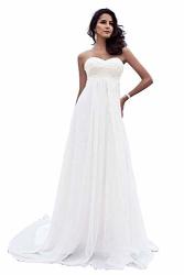 Babygirls Beach Wedding Dress Plus Size For Woman Long Wedding Dresses Lace Chiffion For Bride 2020 Pearls Bride Gowns Ivory