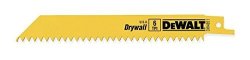 Dewalt DW4851 6-INCH 6 Tpi Plaster Cutting Bi-metal Reciprocating Saw Blade 5-PACK
