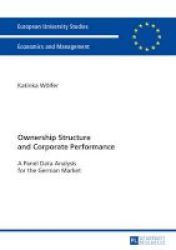 Ownership Structure And Corporate Performance Paperback
